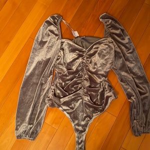 Brand new beautiful velour bodysuit